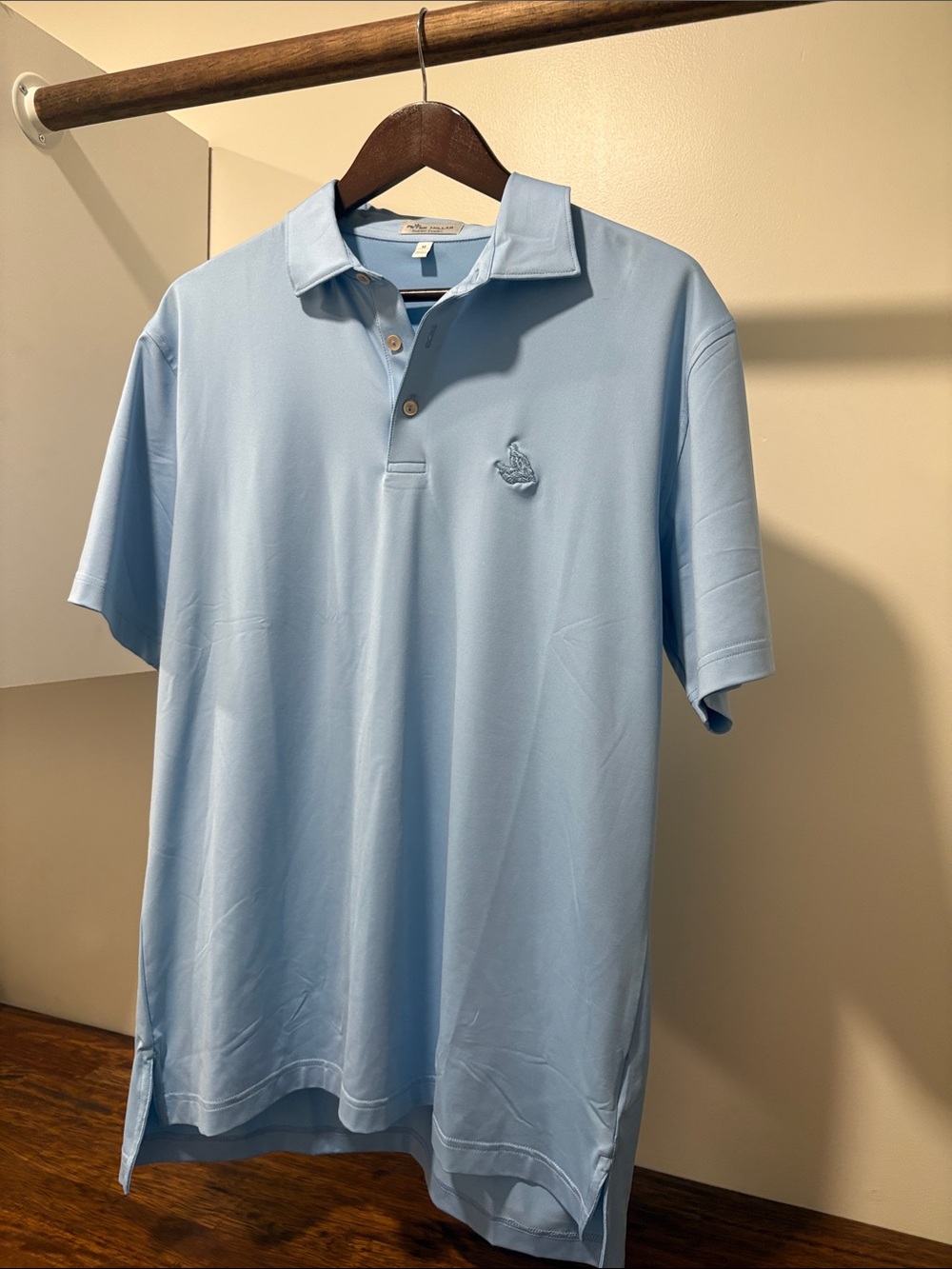Peter Millar Summer Comfort Collection Light Blue Polo Shirt (M)
